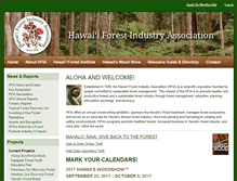 Tablet Screenshot of hawaiiforest.org